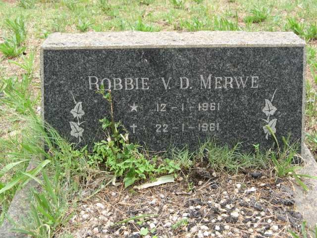 MERWE Robbie, v.d. 1961-1961