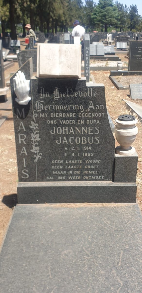 MARAIS Johannes Jacobus 1914-1983