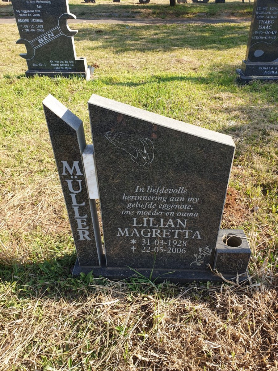 MÜLLER Lilian Magretta 1928-2006