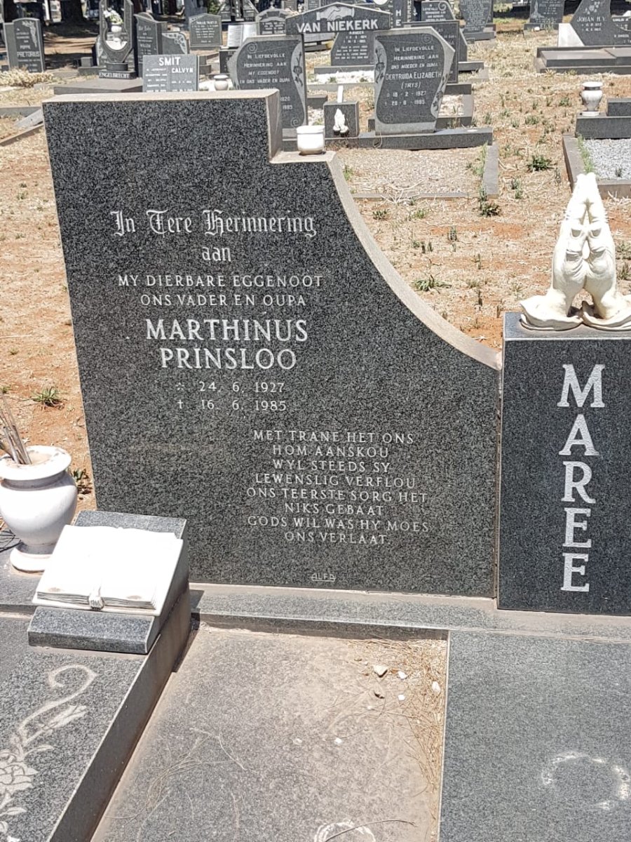 MAREE Marthinus Prinsloo 1927-1985