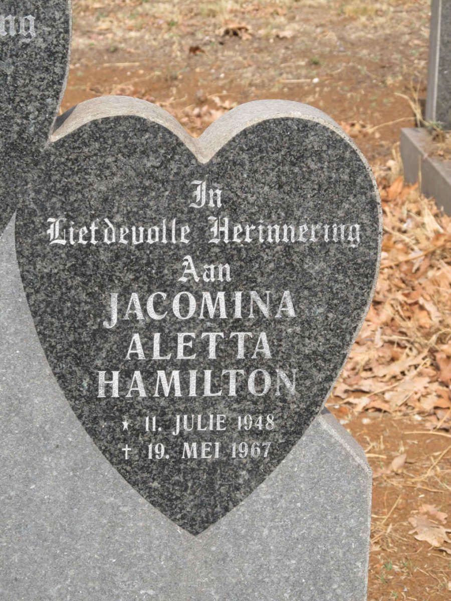 NYSSCHEN Isabella Cornelia, de 1922-2000 :: HAMILTON Jacomina Aletta 1948-1967