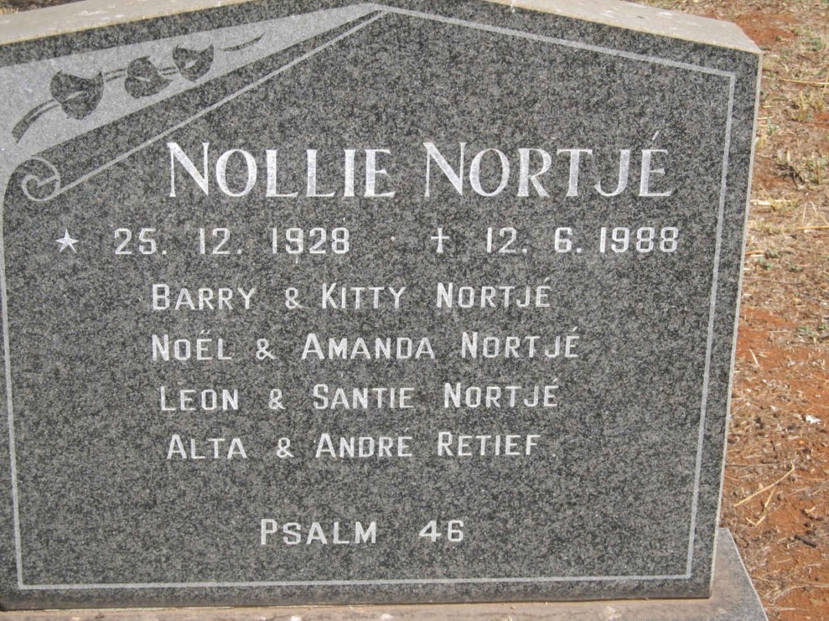 NORTJE Nollie 1928-1988