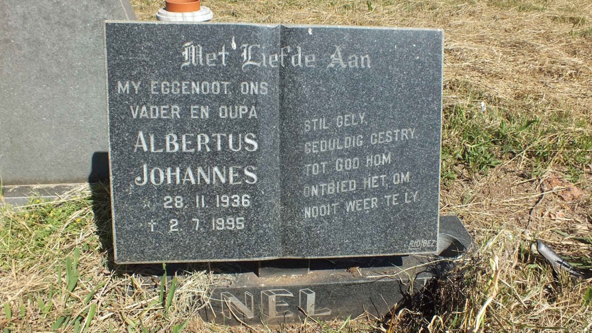 NEL Albertus Johannes 1936-1995