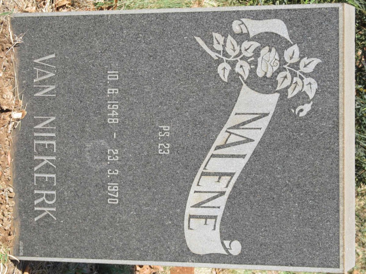 NIEKERK Nalene, van 1948-1970