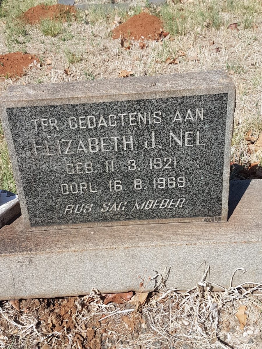 NEL Elizabeth J. 1921-1969