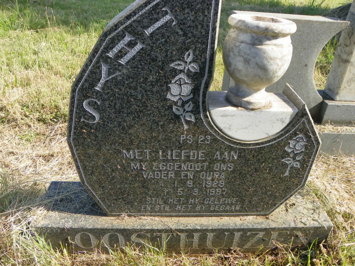 OOSTHUIZEN Thys 1929-1997