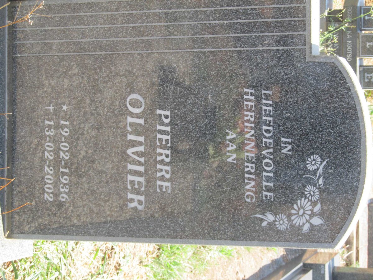 OLIVIER Pierre 1936-2002