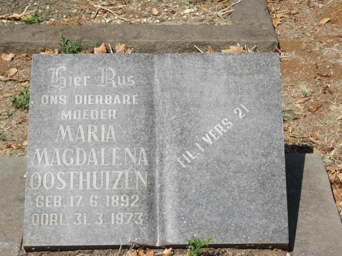 OOSTHUIZEN Maria Magdalena 1892-1973