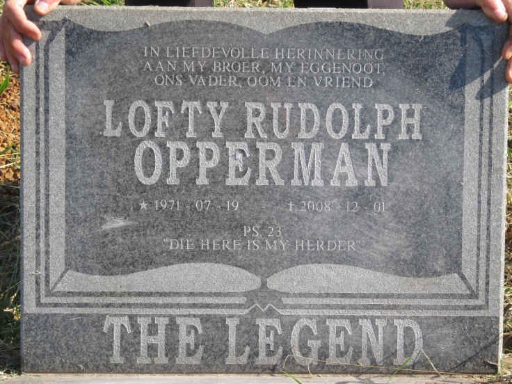 OPPERMAN Lofty Rudolph 1971-2008