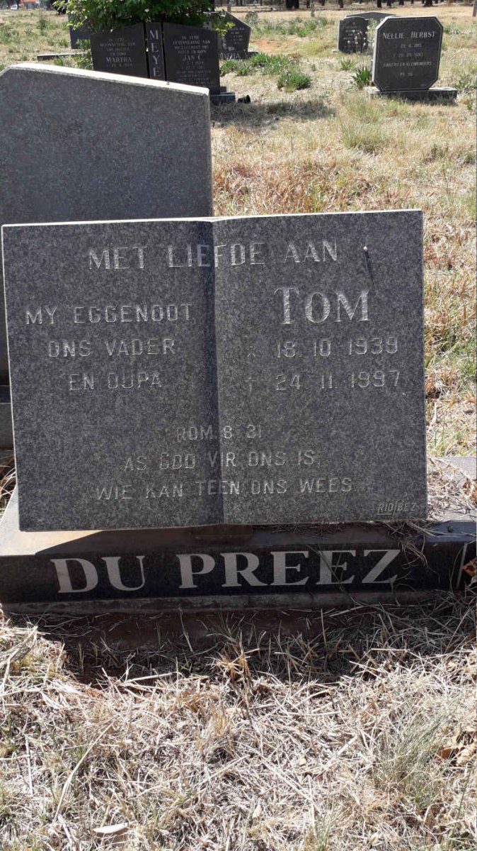 PREEZ Tom, du 1939-1997