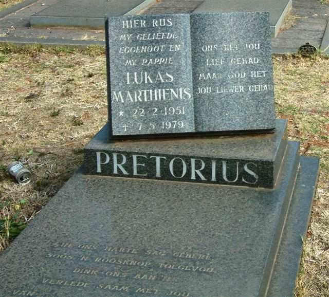 PRETORIUS Lukas Marthienis 1951-1979