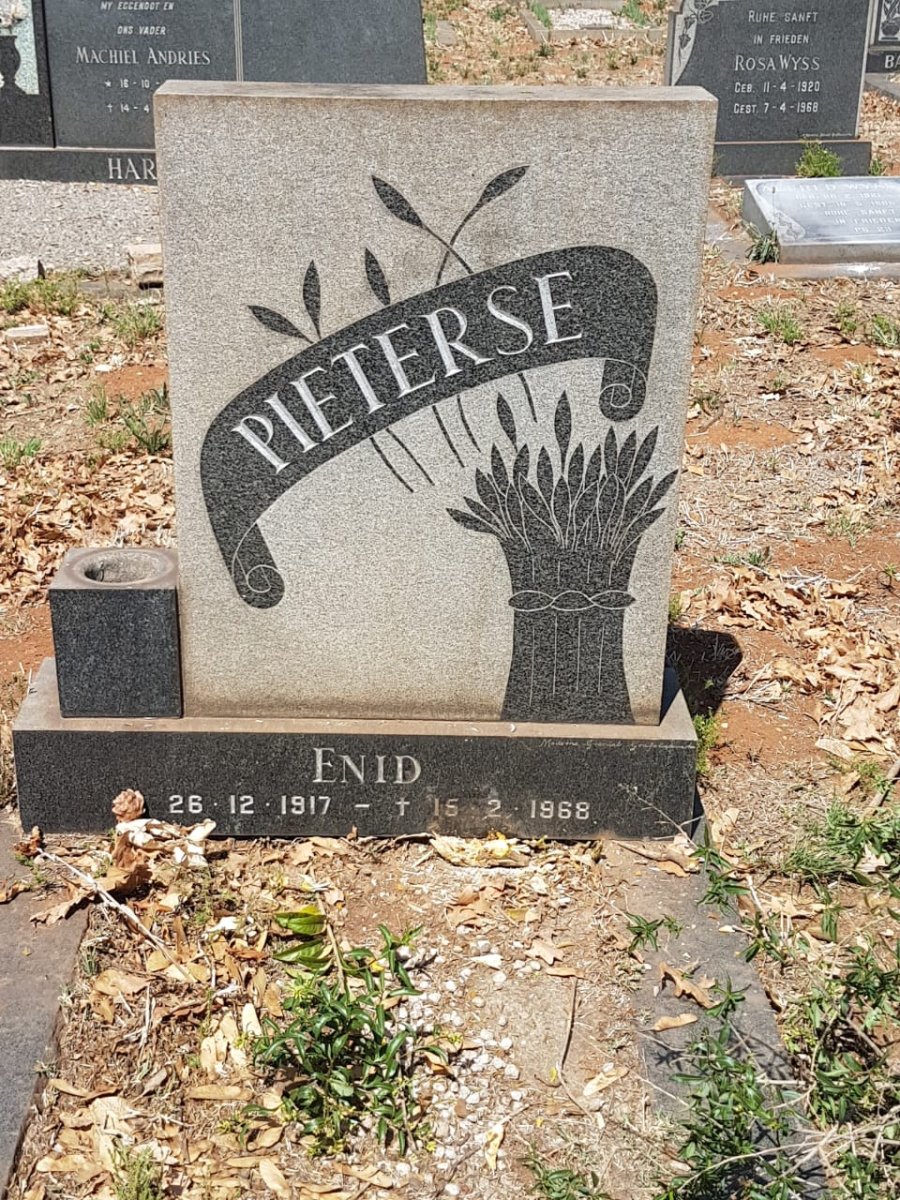 PIETERSE Enid 1917-1968