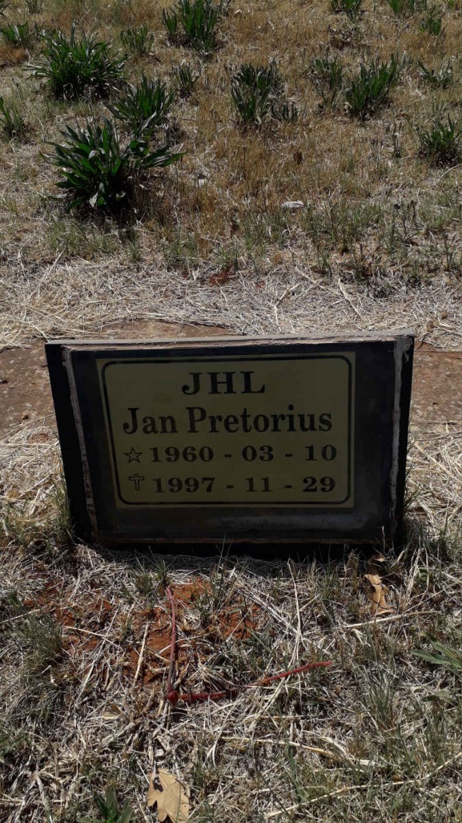 PRETORIUS J.H.L. 1960-1997