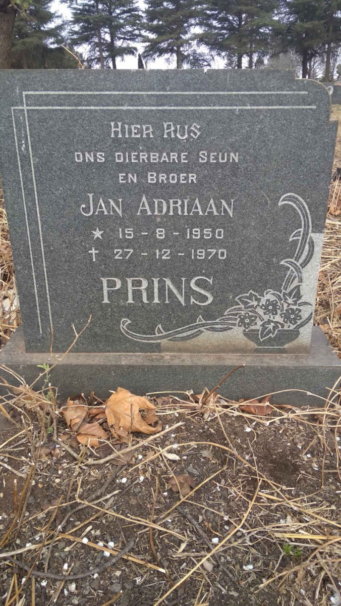 PRINS Jan Adriaan 1950-1970
