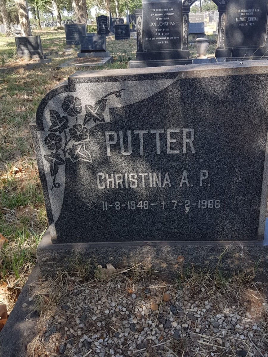 PUTTER Christina A.P. 1948-1966