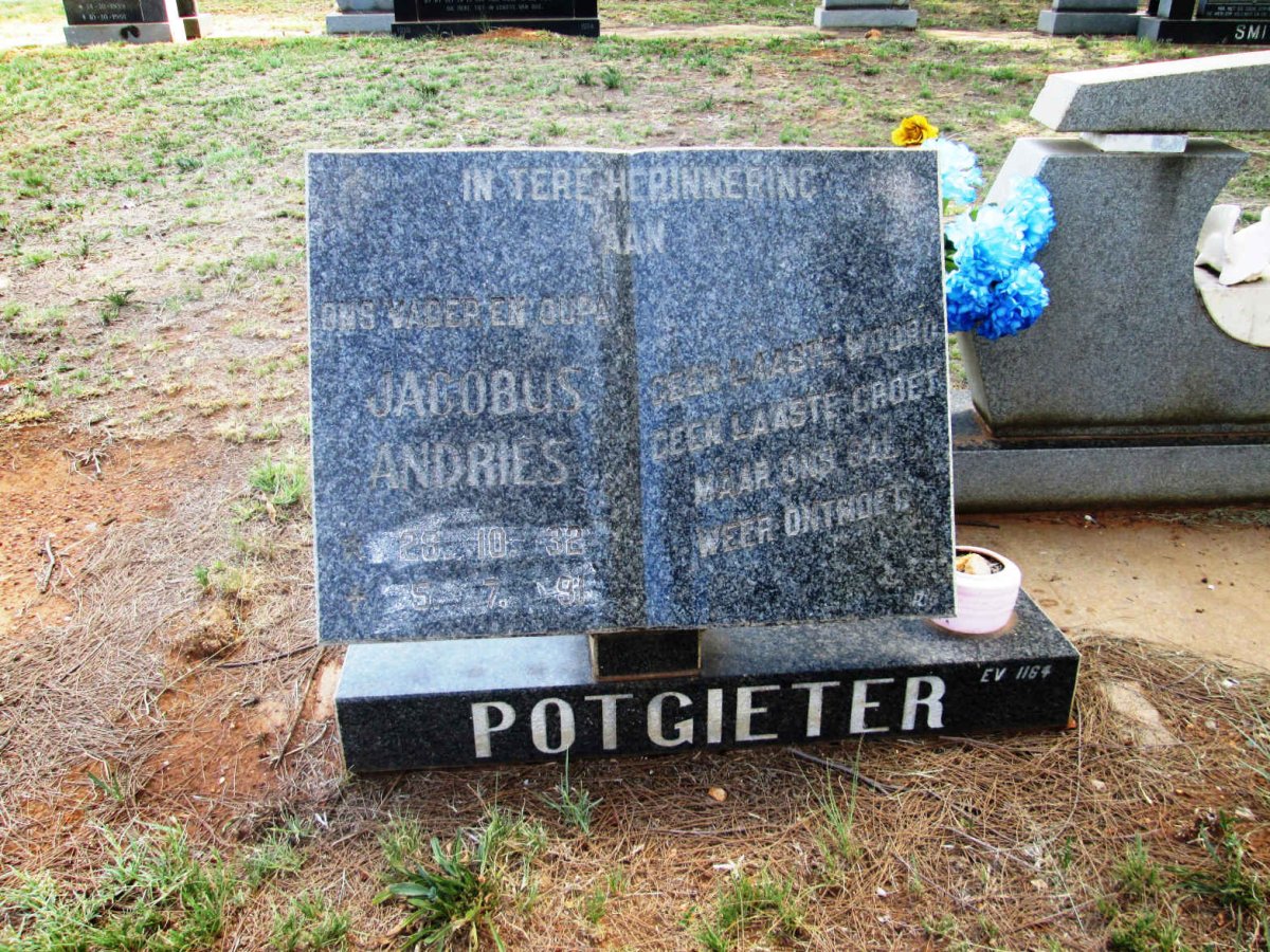 POTGIETER Jacobus Andries 1932-1991
