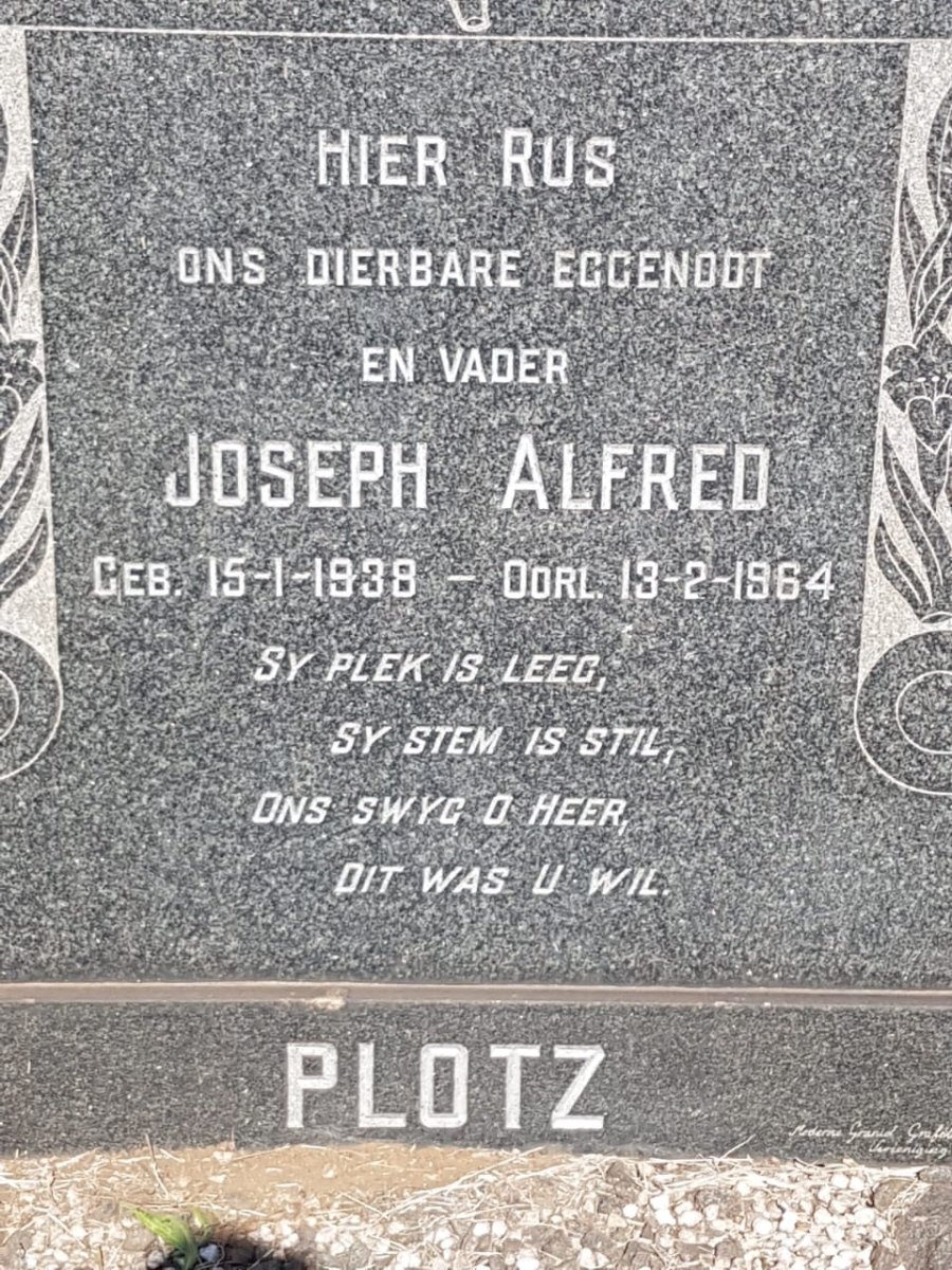 PLOTZ Joseph Alfred 1938-1964