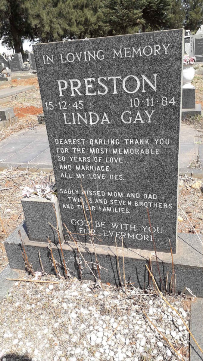 PRESTON Linda Gay 1945-1984