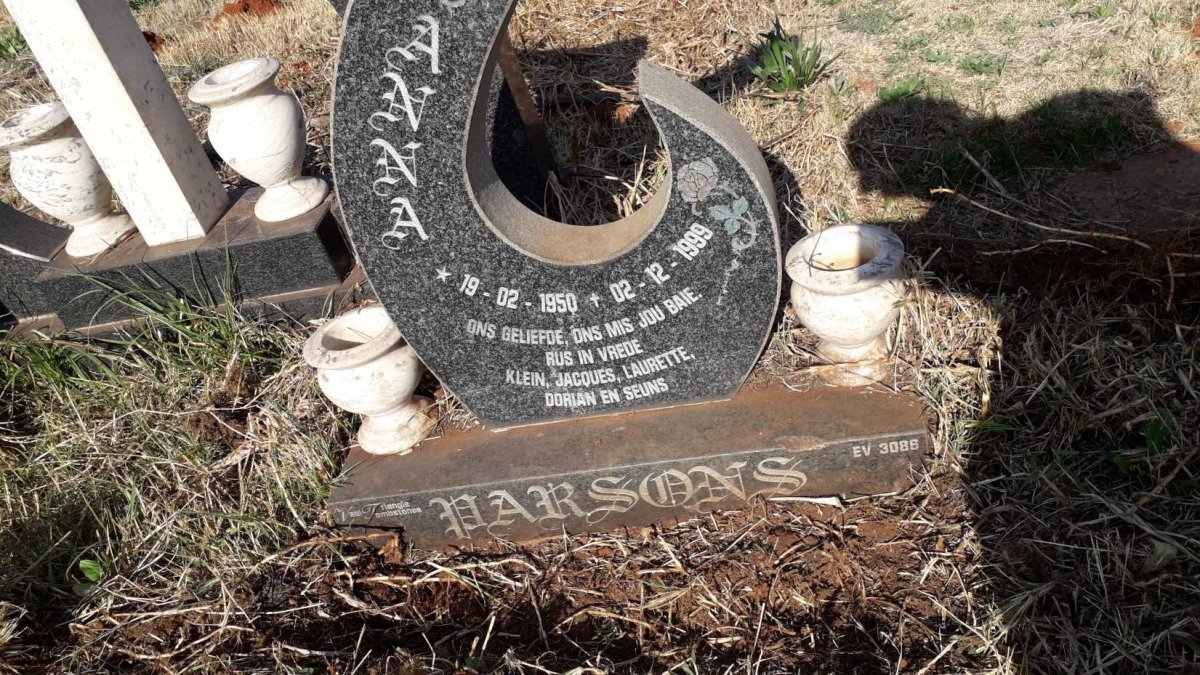 PARSONS Anna 1950-1999
