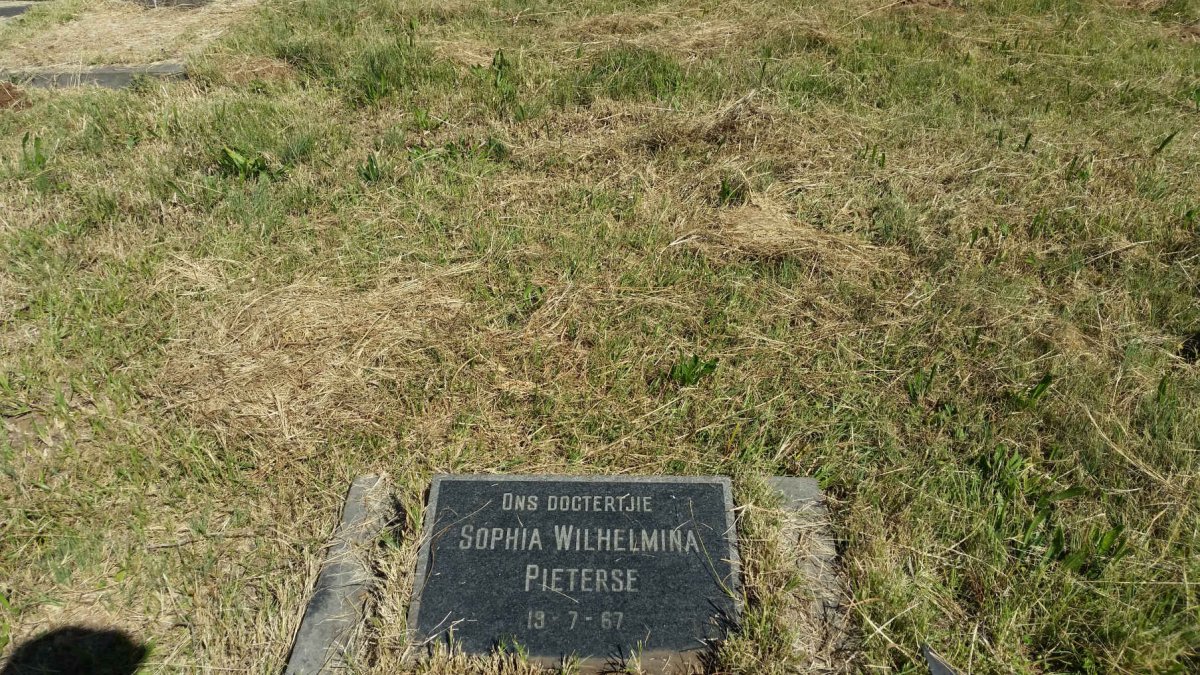PIETERSE Sophia Wilhelmina 1967-1967