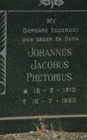 PRETORIUS Johannes Jacobus 1913-1980