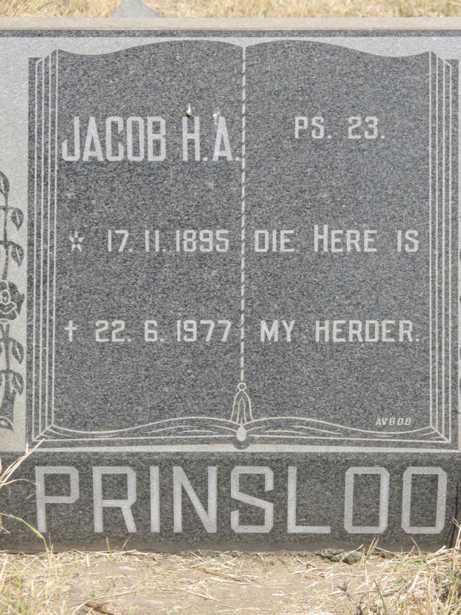 PRINSLOO Jacob H.A. 1895-1977