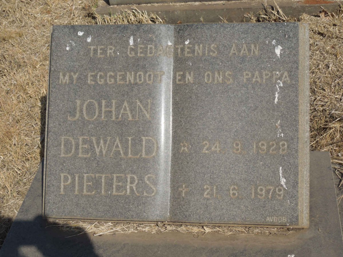 PIETERS Johan Dewald 1929-1979