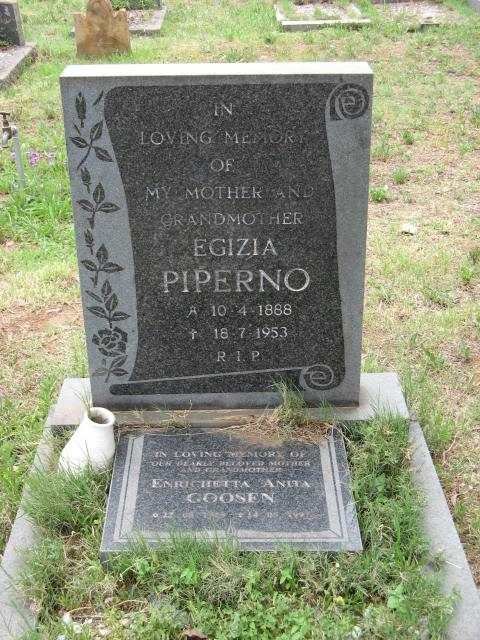 PIPERNO Egizia 1888-1953