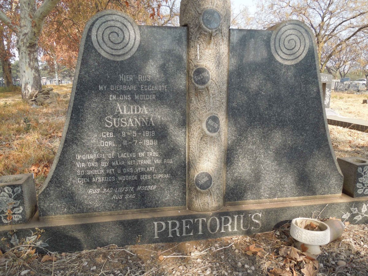 PRETORIUS Alida Susanna 1918-1959