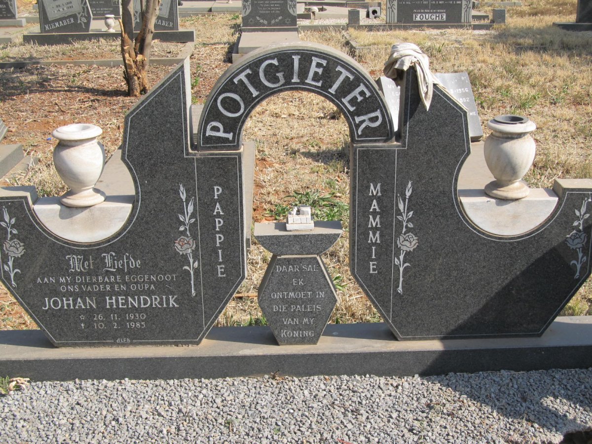POTGIETER Johan Hendrik 1930-1985