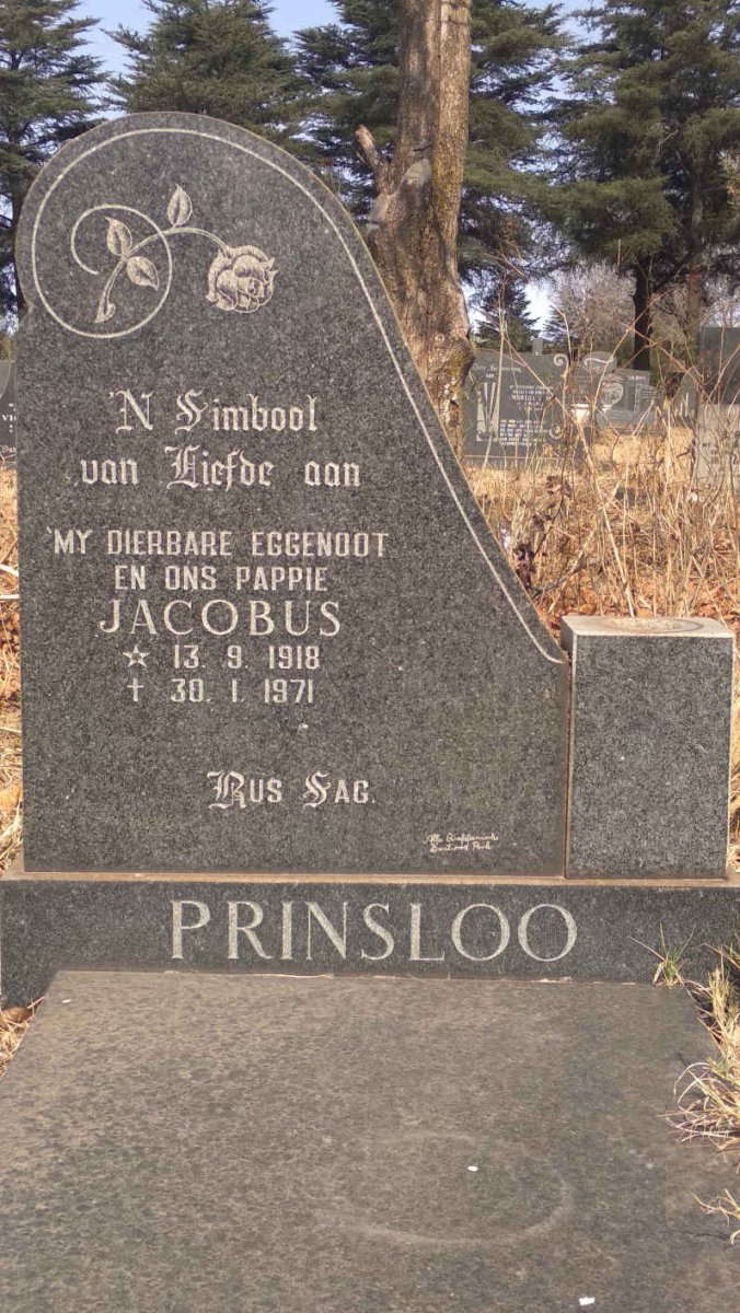 PRINSLOO Jacobus 1918-1971