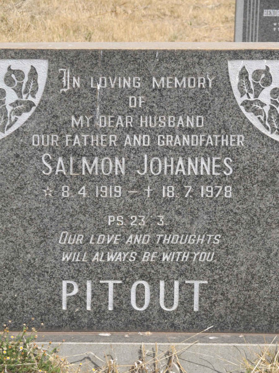 PITOUT Salmon Johannes 1919-1978