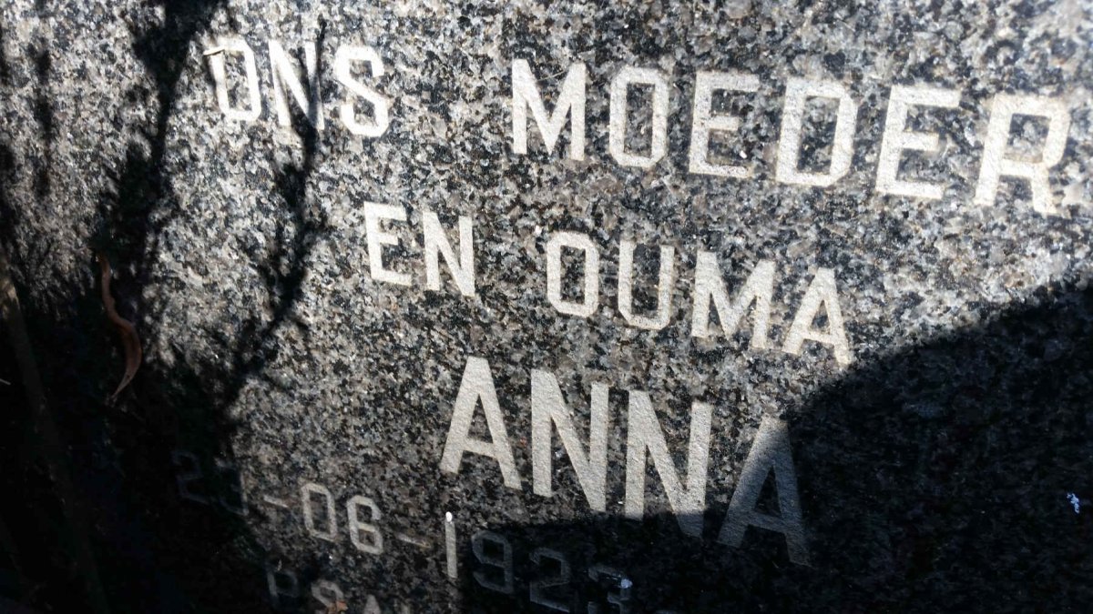 PIENAAR Jan 1923-1985 &amp; Anna 1923-