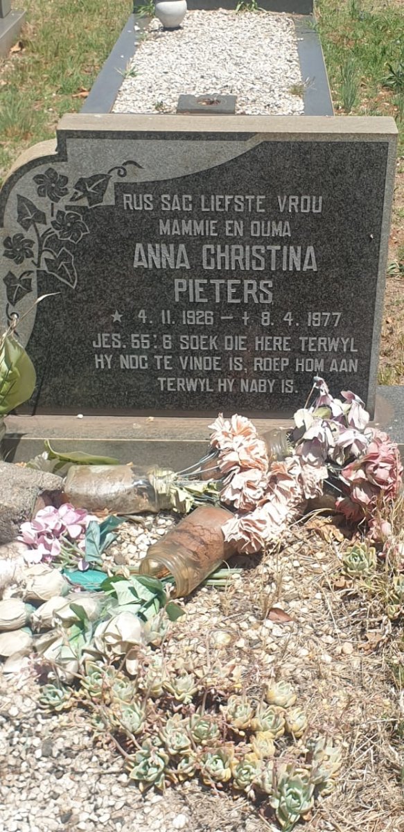 PIETERS Anna Christina 1926-1977