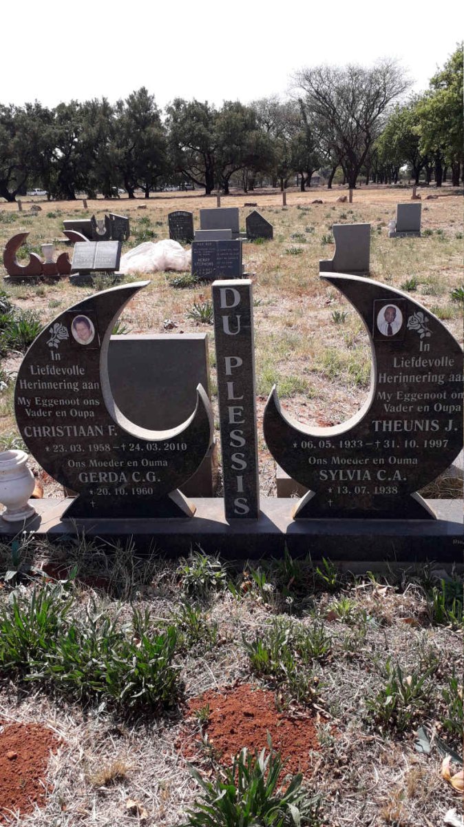 PLESSIS Theunis J., du 1933-1997 &amp; Sylvia C.A.1938-