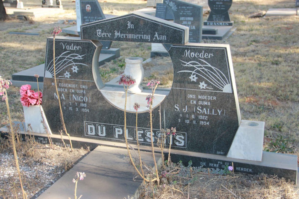 PLESSIS N.A., du 1919-1994 &amp; S.J. 1922-1994