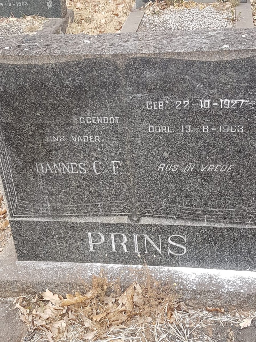 PRINS Hannes C.F. 1927-1963