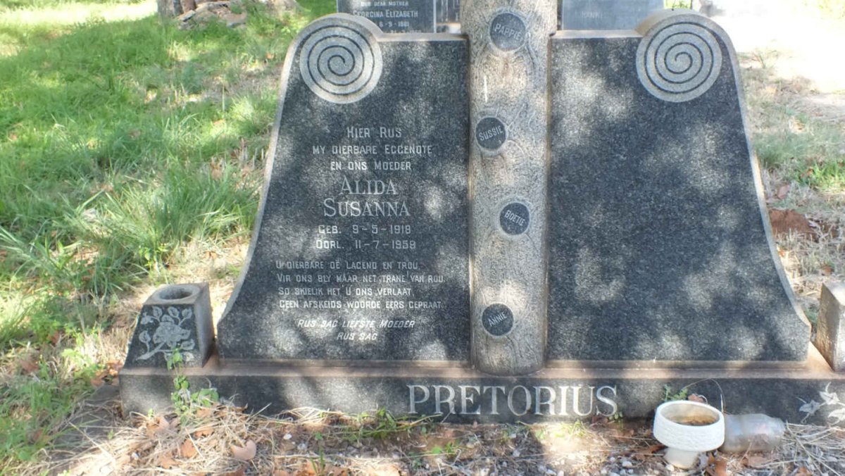 PRETORIUS Alida Susanna 1918-1959
