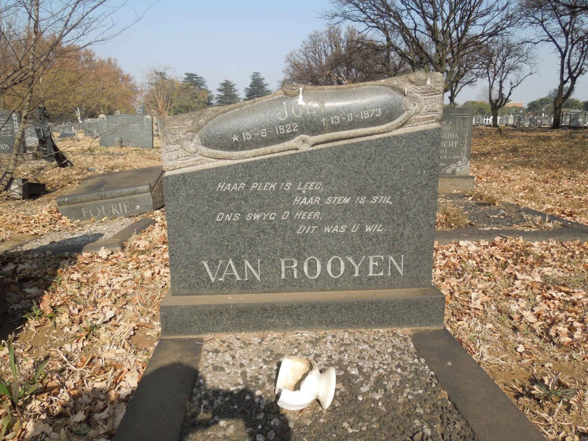 ROOYEN Joey, van 1922-1973