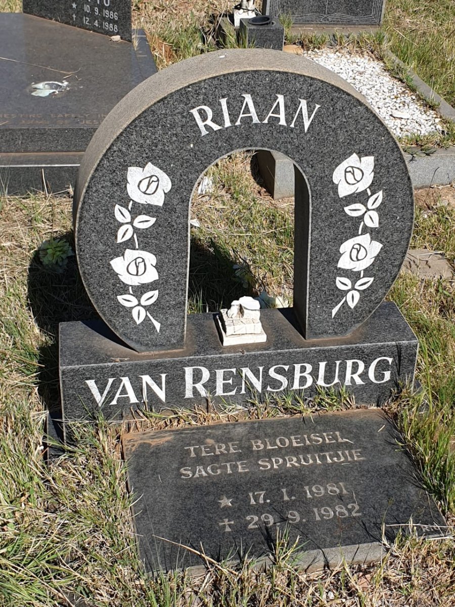 RENSBURG Riaan, van 1981-1982