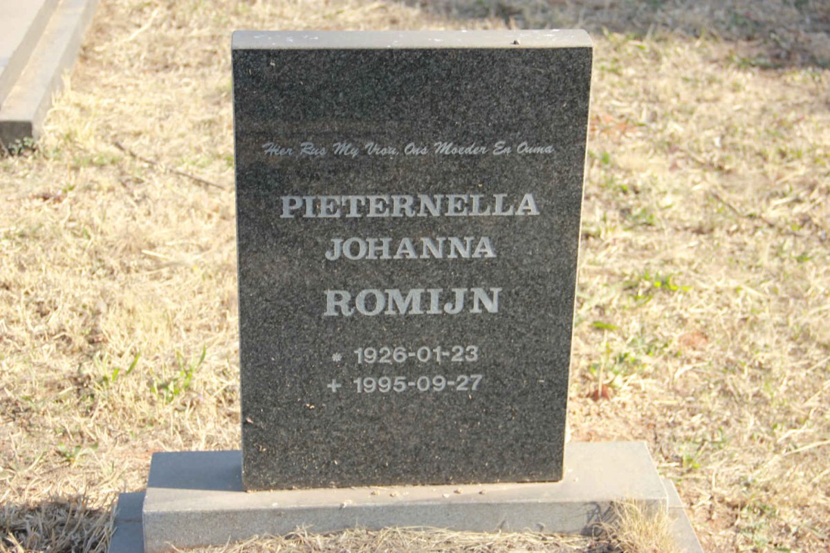 ROMIJN Pieternella Johanna 1926-1995