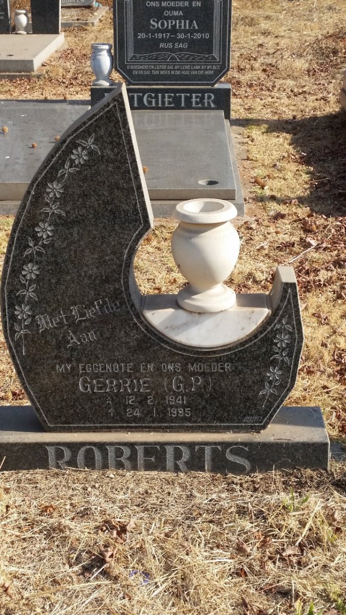ROBERTS G.P. 1941-1995