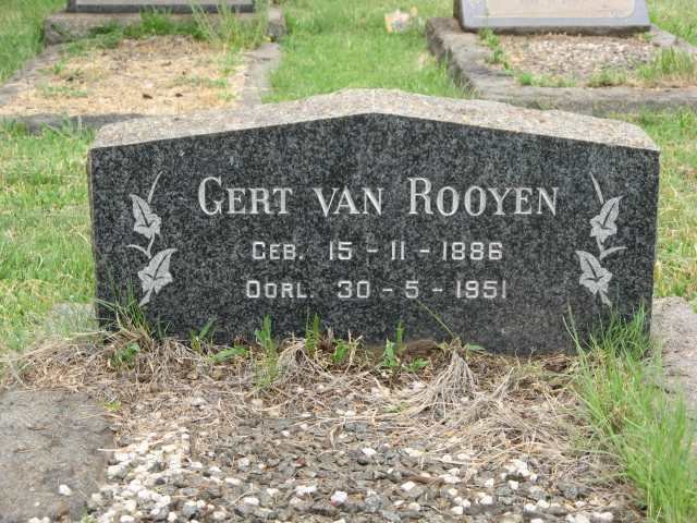 ROOYEN Gert, van 1886-1951