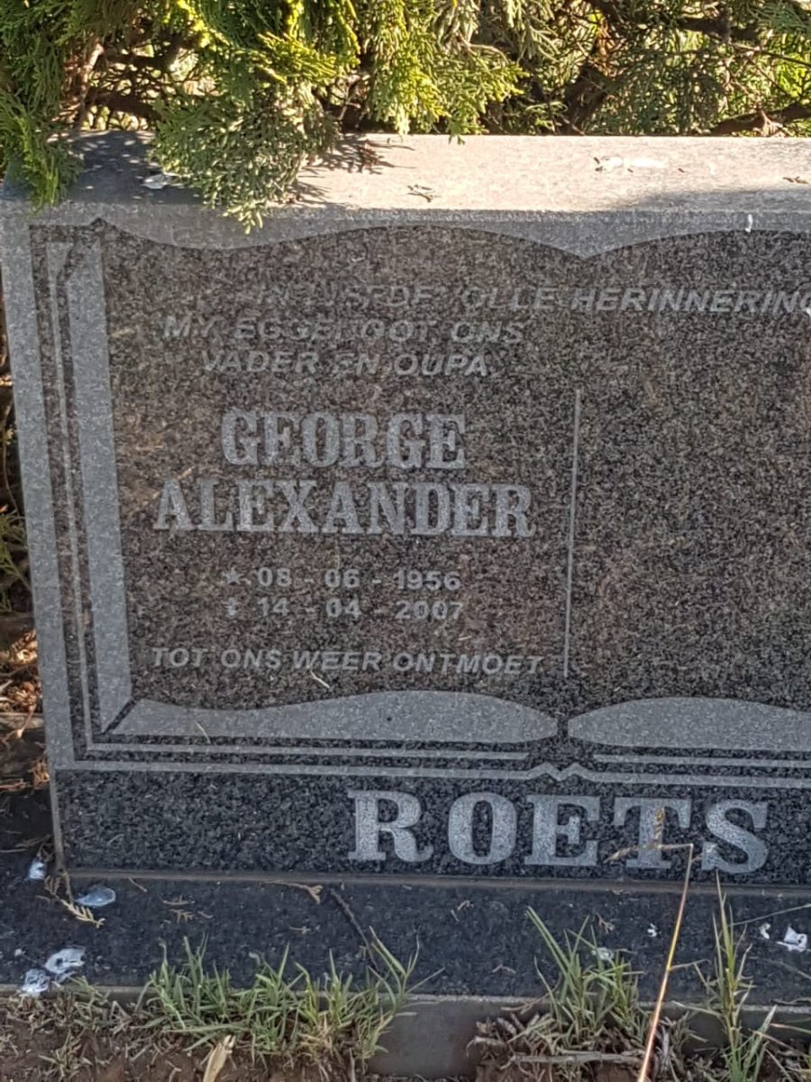 ROETS George Alexander 1956-2007