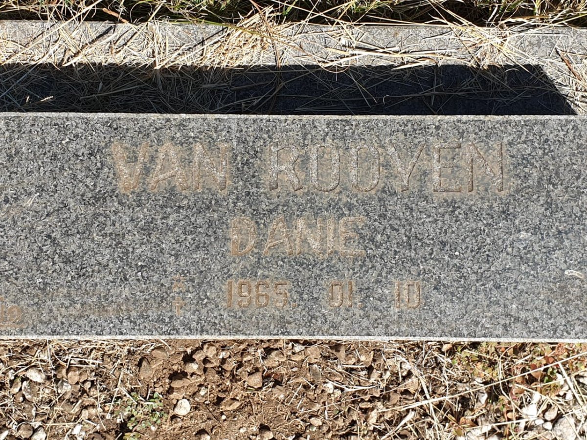 ROOYEN Danie, van 1965-1965