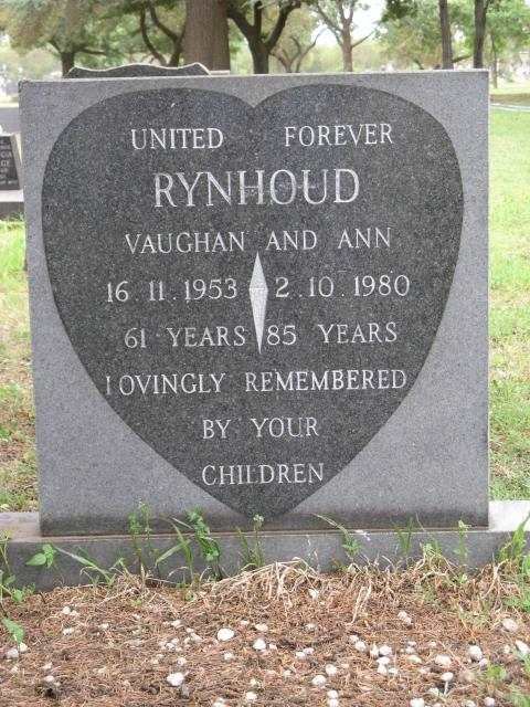 RYNHOUD Vaughan -1953 &amp; Ann -1980