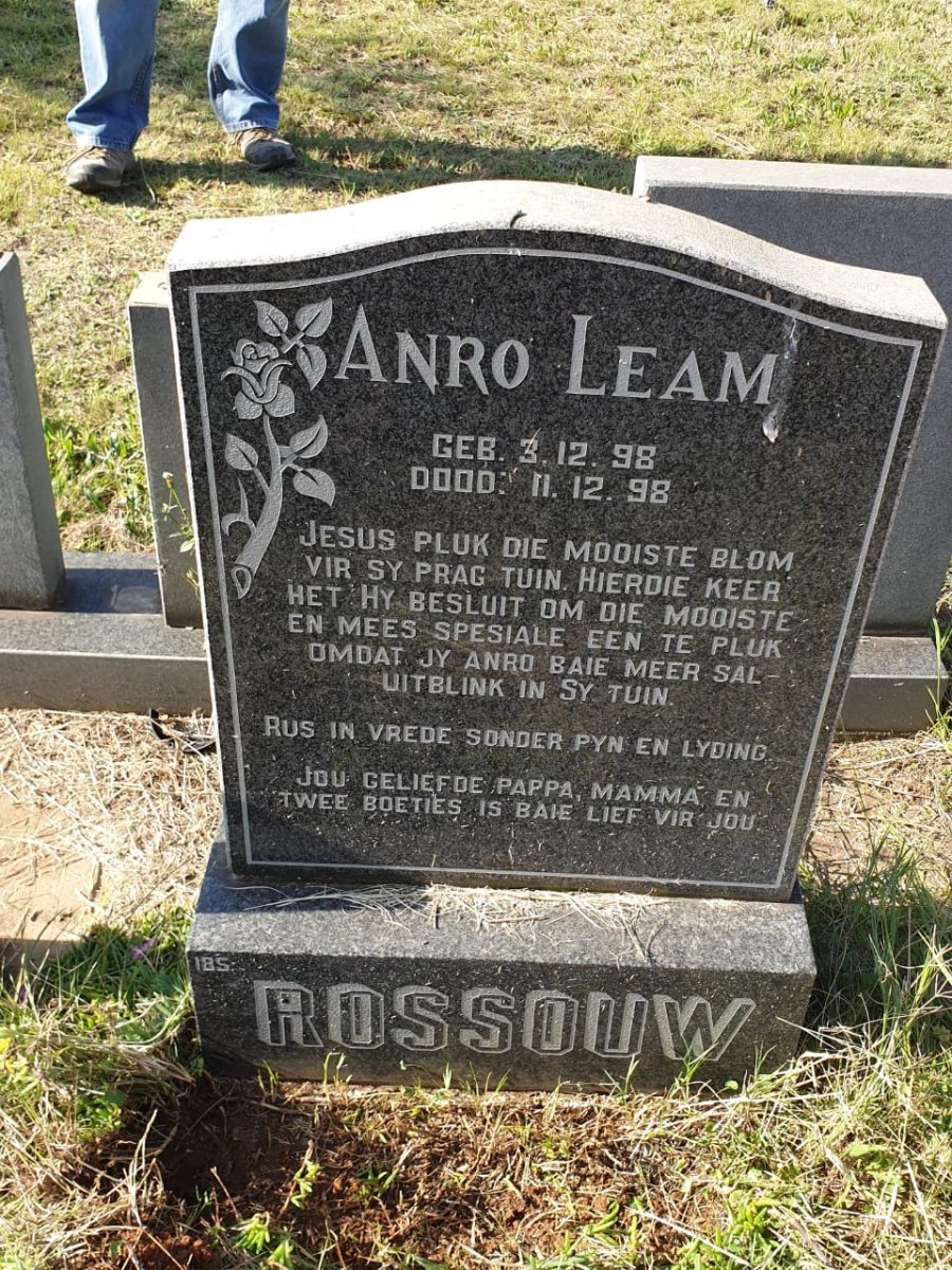 ROSSOUW Arno Leam 1998-1998