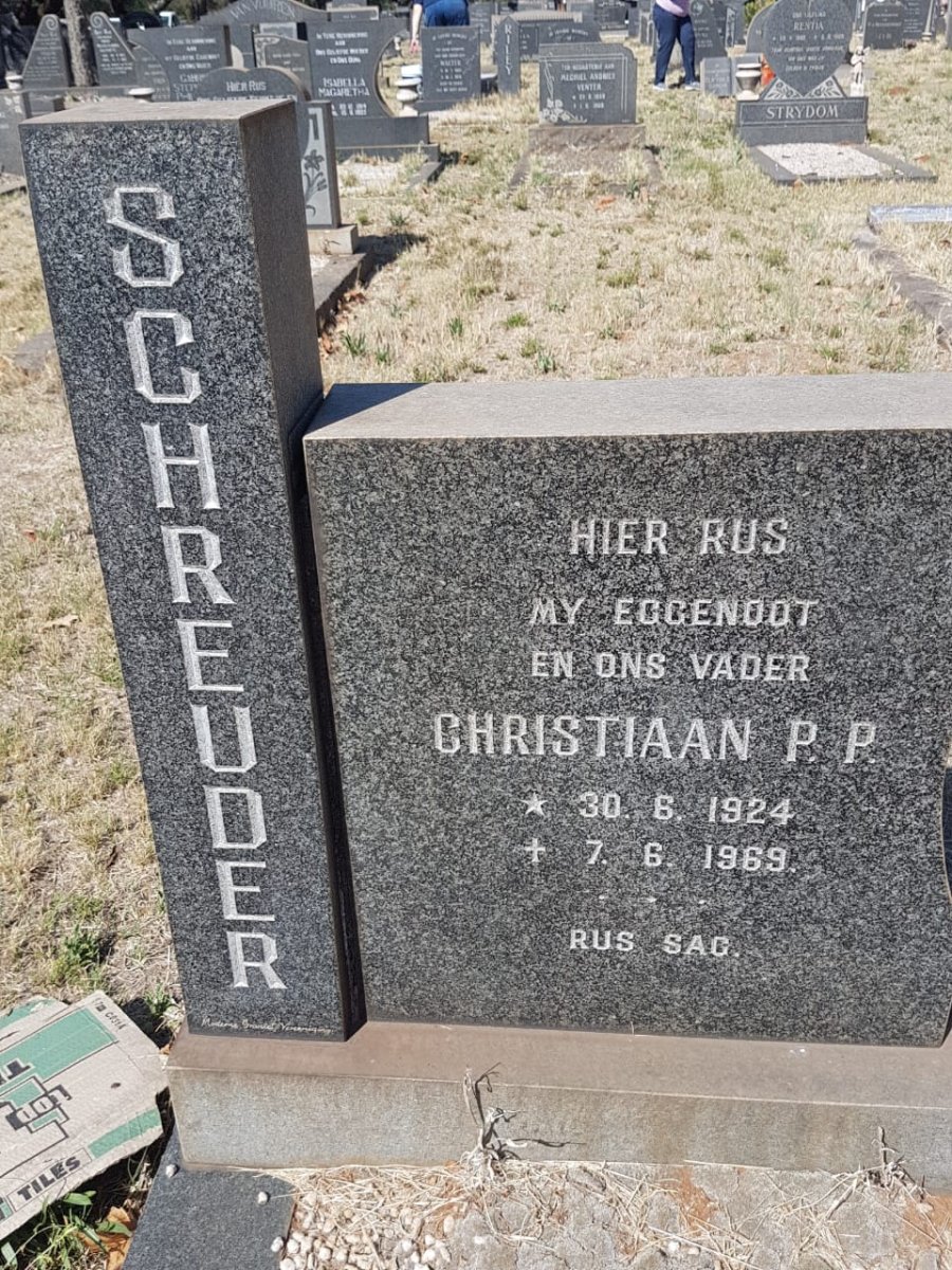 SCHREUDER Christiaan P.P. 1924-1969