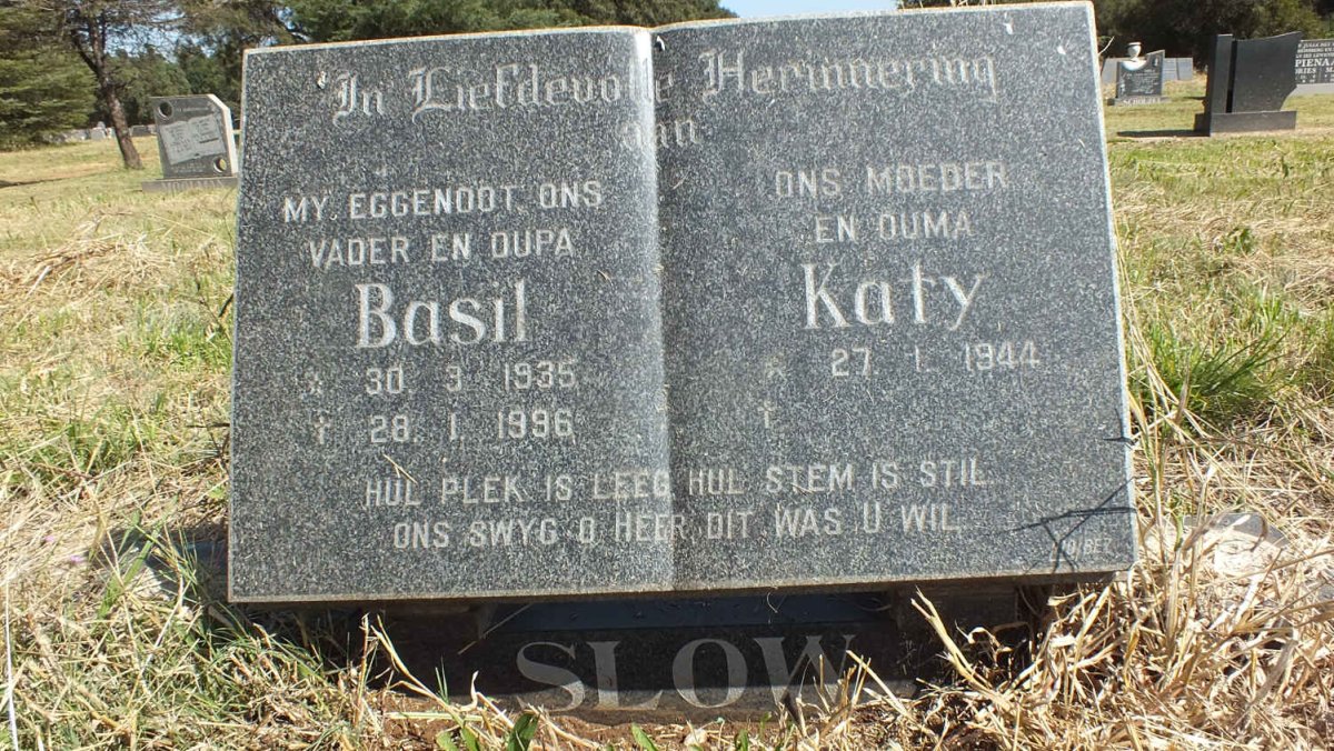 SLOW Basil 1935-1996 &amp; Katy 1944-