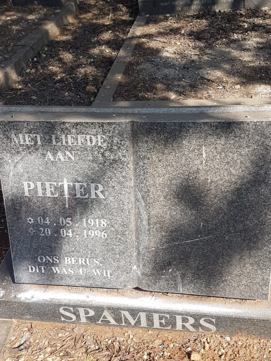 SPAMERS Pieter 1918-1996